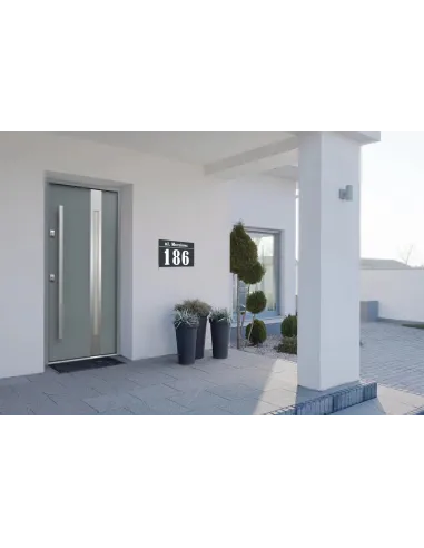 Tablica ALUMINIOWA adresowa Tabliczka Numer Domu różne kolory i wzory 15x20 dibond