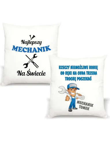 Śmieszny Prezent FOTO Poduszka dla MECHANIKA