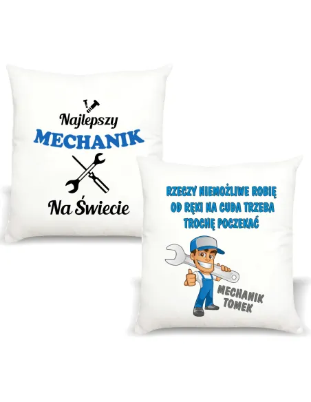Śmieszny Prezent FOTO Poduszka dla MECHANIKA