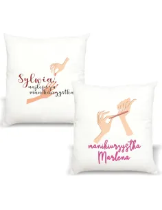 Poduszka PREZENT dla MANIKIURZYSTKI MANIKIURZYSTKA