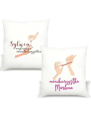 Poduszka PREZENT dla MANIKIURZYSTKI MANIKIURZYSTKA