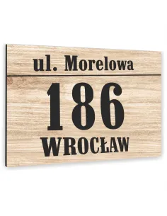 TABLICA tabliczka ADRESOWA Z NUMEREM DOMU 20x30 cm kolorowe nadruki dibond