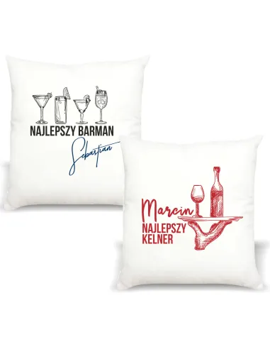 Poduszka PREZENT dla KELNERA NAJLEPSZY KELNER