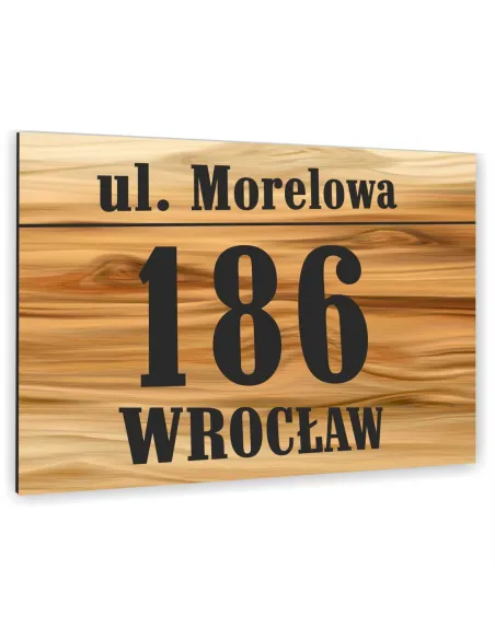 Tabliczka ADRESOWA ALUMINIOWA kolorowe nadruki 20x30 numer dom dibond