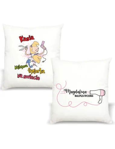 Poduszka PREZENT dla FRYZJERKI NAJLEPSZA FRYZJERKA