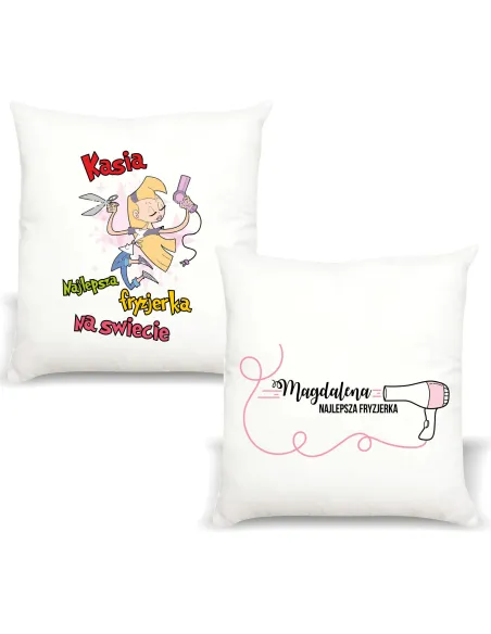 Poduszka PREZENT dla FRYZJERKI NAJLEPSZA FRYZJERKA