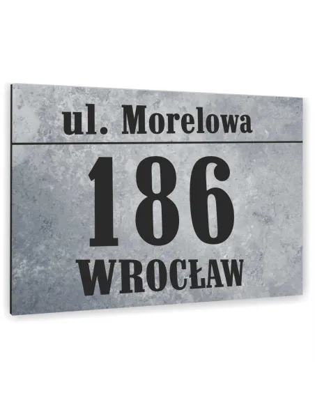 TABLICZKA ADRESOWA  ALUMINIOWA KOLOROWE nadruki 20x30 cm dibond