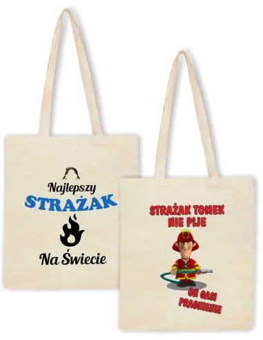 Eko Torba z nadrukiem PREZENT dla STRAŻAKA
