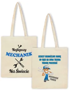 Eko Torba z nadrukiem PREZENT dla MECHANIKA