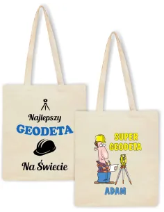 Eko Torba z nadrukiem PREZENT dla GEODETY