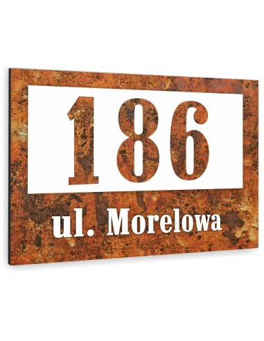 Tabliczka ADRESOWA ALUMINIOWA Tablica NUMER DOMU 30x20 dibond różne kolory