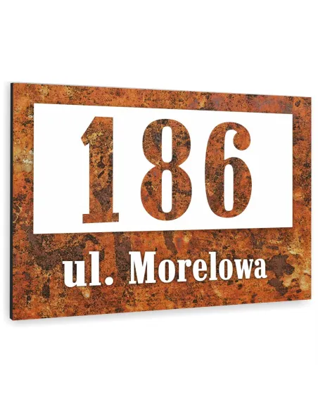 Tabliczka ADRESOWA ALUMINIOWA Tablica NUMER DOMU 30x20 dibond różne kolory