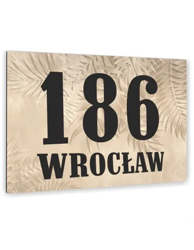 Tabliczka Tablica ADRESOWA ALUMINIOWA kolorowy nadruk 40x30 cm dibond