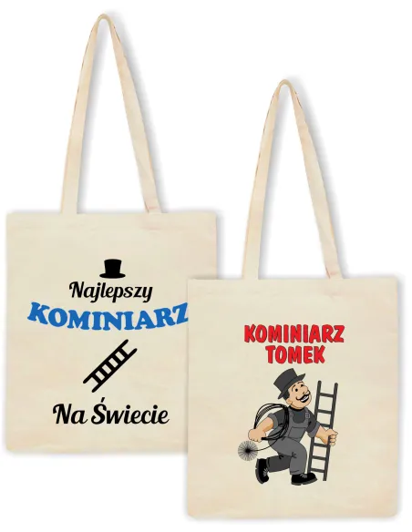 Eko Torba z nadrukiem PREZENT dla KOMINIARZA