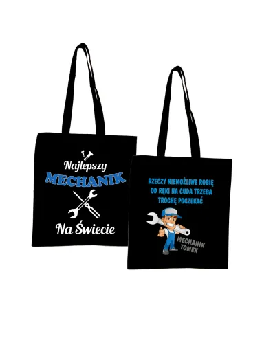 Eko Torba z nadrukiem PREZENT dla MECHANIKA