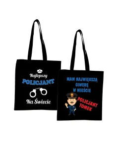 Eko Torba z nadrukiem PREZENT dla POLICJANTA