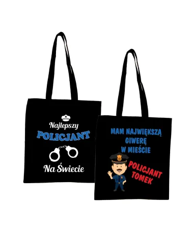 Eko Torba z nadrukiem PREZENT dla POLICJANTA