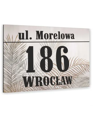 Tabliczka Nr DOMU Tablica ADRESOWA ALUMINIUM 40x30 cm dibond różno kolorowa