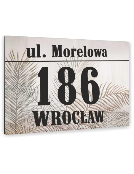 Tabliczka Nr DOMU Tablica ADRESOWA ALUMINIUM 40x30 cm dibond różno kolorowa