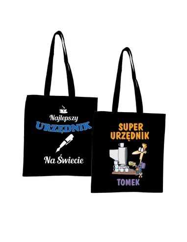 Eko Torba z nadrukiem PREZENT dla URZĘDNIKA