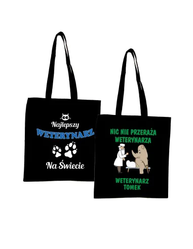 Eko Torba z nadrukiem PREZENT dla WETERYNARZA