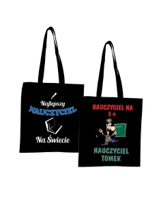 Eko Torba z nadrukiem PREZENT dla NAUCZYCIELA