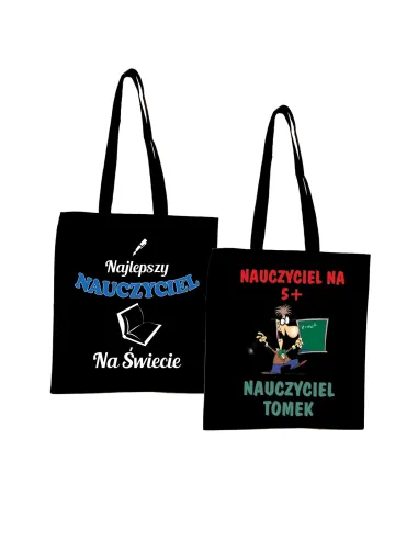 Eko Torba z nadrukiem PREZENT dla NAUCZYCIELA