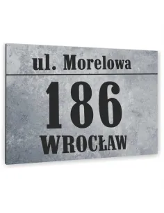 TABLICZKA ADRESOWA  ALUMINIOWA KOLOROWE nadruki 40x30 cm dibond