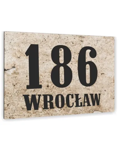 METALOWA TABLICA ADRESOWA NAZWA ULICY ALUMINIUM kolorowe nadruki 40x30 cm dibond