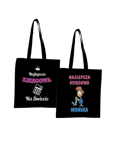 Eko Torba z nadrukiem PREZENT dla KSIĘGOWEJ