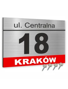 Tabliczka ADRESOWA ALUMINIOWA Tablica NUMER DOMU 20x15 dibond
