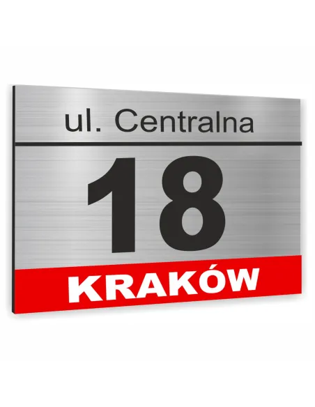Tabliczka ADRESOWA ALUMINIOWA Tablica NUMER DOMU 20x15 dibond