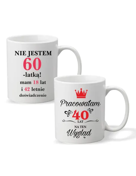 FOTO KUBEK z nadrukiem PREZENT na Urodziny 40 60