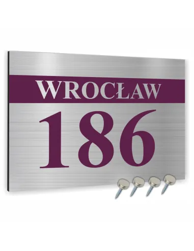 TABLICZKA ADRESOWA NUMER DOMU SZYLD - ALUMINIUM 20x15 cm dibond