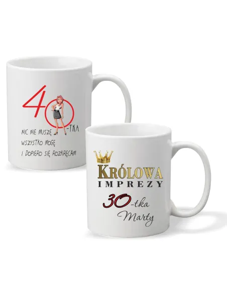 FOTO KUBEK PREZENT na urodziny 40 - tka królowa