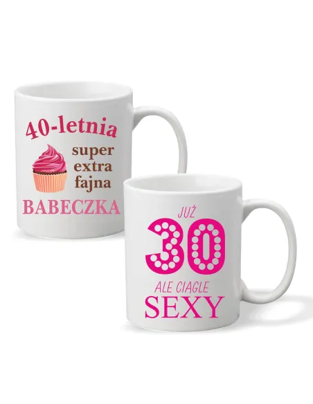 FOTO KUBEK PREZENT na urodziny Sexy 30 babeczka