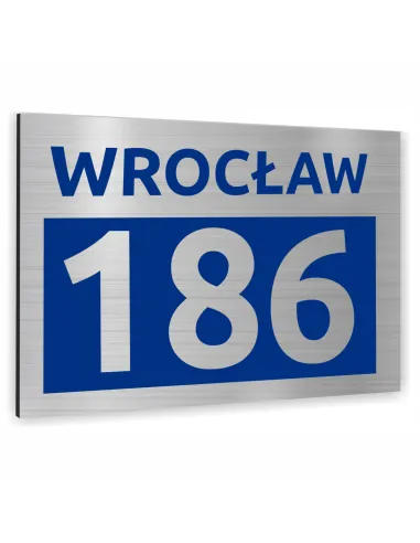 METALOWA TABLICA ADRESOWA NAZWA ULICY ALUMINIUM 3D 20x15cm dibond