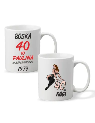 FOTO KUBEK PREZENT na urodziny Boska 40