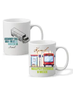 FOTO KUBEK z nadrukiem PREZENT dla KIEROWCY Tira Autobusu