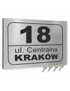 Tabliczka Tablica ADRESOWA ALUMINIOWA różne elementy dibond 20x15 cm
