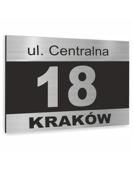 Tabliczka Tablica ADRESOWA ALUMINIOWA z wkrętami różne wzory dibond 20x15 cm