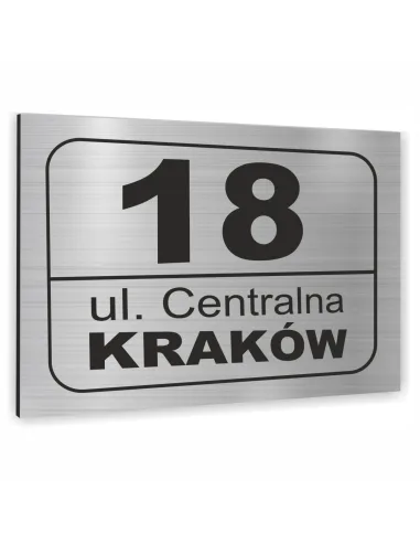 Tabliczka Tablica ADRESOWA ALUMINIOWA różne elementy dibond 20x15 cm