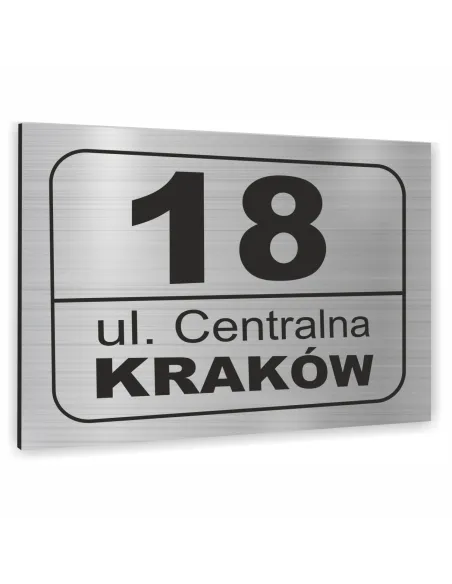 Tabliczka Tablica ADRESOWA ALUMINIOWA różne elementy dibond 20x15 cm