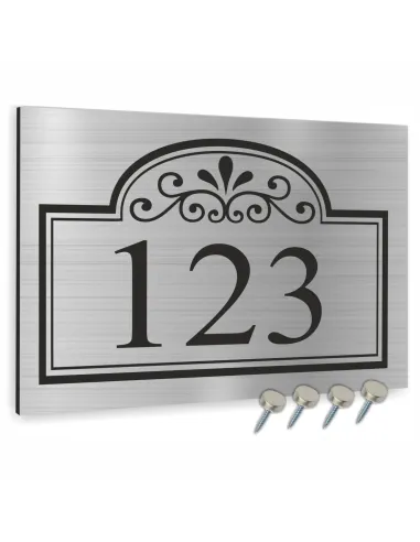 METALOWA TABLICA ADRESOWA NAZWA ULICY ALUMINIUM  20x15 cm dibond