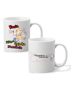 FOTO KUBEK z nadrukiem PREZENT dla FRYZJERKI