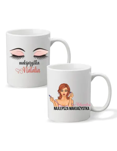 FOTO KUBEK z nadrukiem PREZENT dla MAKIJAŻYSTKI