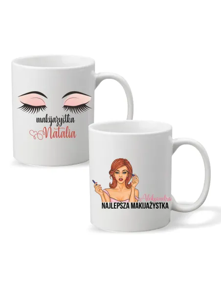 FOTO KUBEK z nadrukiem PREZENT dla MAKIJAŻYSTKI