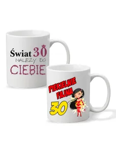 FOTO KUBEK z nadrukiem PREZENT na Urodziny 30