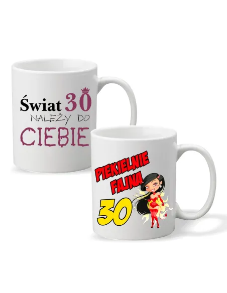 FOTO KUBEK z nadrukiem PREZENT na Urodziny 30