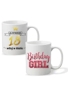 FOTO KUBEK z nadrukiem PREZENT na Urodziny 18